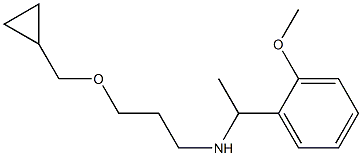 [3-(cyclopropylmethoxy)propyl][1-(2-methoxyphenyl)ethyl]amine,,结构式