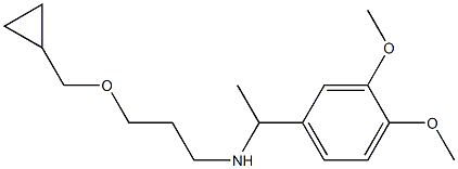 [3-(cyclopropylmethoxy)propyl][1-(3,4-dimethoxyphenyl)ethyl]amine,,结构式