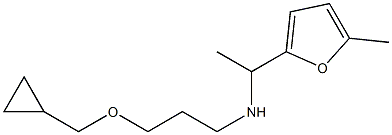 [3-(cyclopropylmethoxy)propyl][1-(5-methylfuran-2-yl)ethyl]amine Struktur