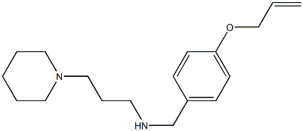 [3-(piperidin-1-yl)propyl]({[4-(prop-2-en-1-yloxy)phenyl]methyl})amine,,结构式