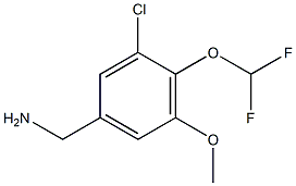 [3-chloro-4-(difluoromethoxy)-5-methoxyphenyl]methanamine