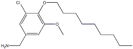 [3-chloro-5-methoxy-4-(nonyloxy)phenyl]methanamine,,结构式