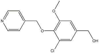 [3-chloro-5-methoxy-4-(pyridin-4-ylmethoxy)phenyl]methanol Structure