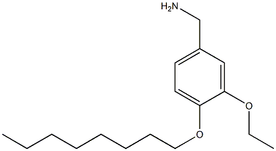 [3-ethoxy-4-(octyloxy)phenyl]methanamine,,结构式