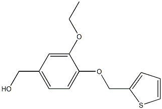 [3-ethoxy-4-(thiophen-2-ylmethoxy)phenyl]methanol Structure