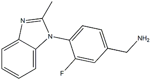 [3-fluoro-4-(2-methyl-1H-1,3-benzodiazol-1-yl)phenyl]methanamine|