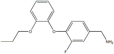 [3-fluoro-4-(2-propoxyphenoxy)phenyl]methanamine,,结构式