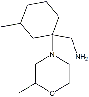 [3-methyl-1-(2-methylmorpholin-4-yl)cyclohexyl]methylamine Structure