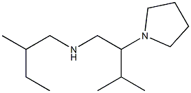 [3-methyl-2-(pyrrolidin-1-yl)butyl](2-methylbutyl)amine Structure