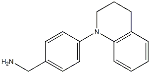 [4-(1,2,3,4-tetrahydroquinolin-1-yl)phenyl]methanamine 结构式