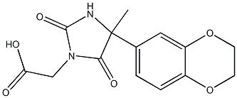 [4-(2,3-dihydro-1,4-benzodioxin-6-yl)-4-methyl-2,5-dioxoimidazolidin-1-yl]acetic acid