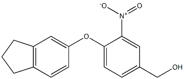 [4-(2,3-dihydro-1H-inden-5-yloxy)-3-nitrophenyl]methanol