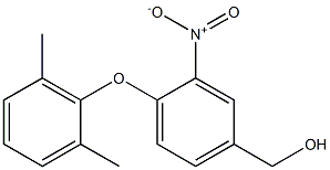 [4-(2,6-dimethylphenoxy)-3-nitrophenyl]methanol Structure