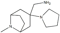 [8-methyl-3-(pyrrolidin-1-yl)-8-azabicyclo[3.2.1]octan-3-yl]methanamine Struktur