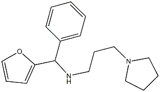 [furan-2-yl(phenyl)methyl][3-(pyrrolidin-1-yl)propyl]amine Structure