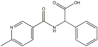 {[(6-methylpyridin-3-yl)carbonyl]amino}(phenyl)acetic acid|