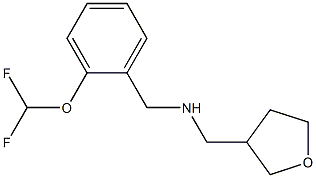 {[2-(difluoromethoxy)phenyl]methyl}(oxolan-3-ylmethyl)amine