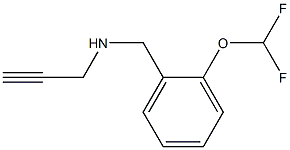 {[2-(difluoromethoxy)phenyl]methyl}(prop-2-yn-1-yl)amine Struktur