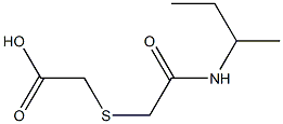 {[2-(sec-butylamino)-2-oxoethyl]thio}acetic acid Structure