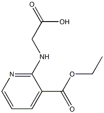 {[3-(ethoxycarbonyl)pyridin-2-yl]amino}acetic acid,,结构式