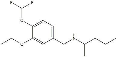 {[4-(difluoromethoxy)-3-ethoxyphenyl]methyl}(pentan-2-yl)amine