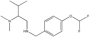 {[4-(difluoromethoxy)phenyl]methyl}[2-(dimethylamino)-3-methylbutyl]amine 结构式