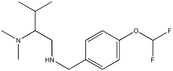 {[4-(difluoromethoxy)phenyl]methyl}[2-(dimethylamino)-3-methylbutyl]amine Struktur