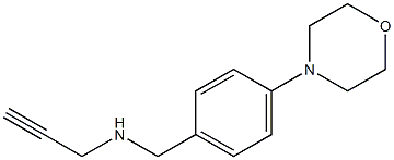 {[4-(morpholin-4-yl)phenyl]methyl}(prop-2-yn-1-yl)amine 结构式