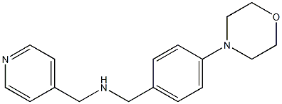 {[4-(morpholin-4-yl)phenyl]methyl}(pyridin-4-ylmethyl)amine|