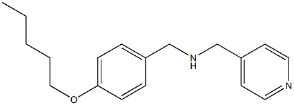 {[4-(pentyloxy)phenyl]methyl}(pyridin-4-ylmethyl)amine Structure