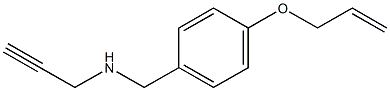 {[4-(prop-2-en-1-yloxy)phenyl]methyl}(prop-2-yn-1-yl)amine 结构式