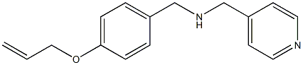 {[4-(prop-2-en-1-yloxy)phenyl]methyl}(pyridin-4-ylmethyl)amine 结构式