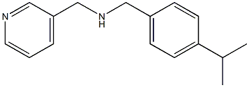 {[4-(propan-2-yl)phenyl]methyl}(pyridin-3-ylmethyl)amine,,结构式