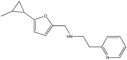 {[5-(2-methylcyclopropyl)furan-2-yl]methyl}[2-(pyridin-2-yl)ethyl]amine