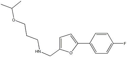 {[5-(4-fluorophenyl)furan-2-yl]methyl}[3-(propan-2-yloxy)propyl]amine Struktur