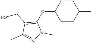 {1,3-dimethyl-5-[(4-methylcyclohexyl)oxy]-1H-pyrazol-4-yl}methanol|