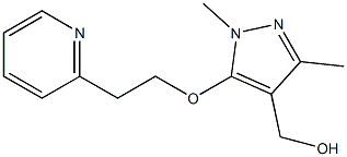 {1,3-dimethyl-5-[2-(pyridin-2-yl)ethoxy]-1H-pyrazol-4-yl}methanol|