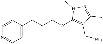 {1,3-dimethyl-5-[3-(pyridin-4-yl)propoxy]-1H-pyrazol-4-yl}methanamine|