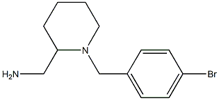 {1-[(4-bromophenyl)methyl]piperidin-2-yl}methanamine