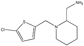 {1-[(5-chlorothiophen-2-yl)methyl]piperidin-2-yl}methanamine,,结构式