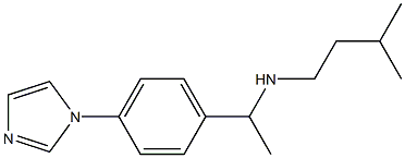 {1-[4-(1H-imidazol-1-yl)phenyl]ethyl}(3-methylbutyl)amine Structure