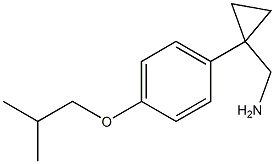 {1-[4-(2-methylpropoxy)phenyl]cyclopropyl}methanamine Structure