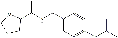 {1-[4-(2-methylpropyl)phenyl]ethyl}[1-(oxolan-2-yl)ethyl]amine,,结构式