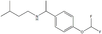 {1-[4-(difluoromethoxy)phenyl]ethyl}(3-methylbutyl)amine|