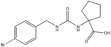  1-({[(4-bromophenyl)methyl]carbamoyl}amino)cyclopentane-1-carboxylic acid