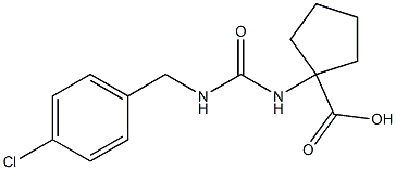 1-({[(4-chlorophenyl)methyl]carbamoyl}amino)cyclopentane-1-carboxylic acid