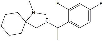 1-({[1-(2,4-difluorophenyl)ethyl]amino}methyl)-N,N-dimethylcyclohexan-1-amine Struktur