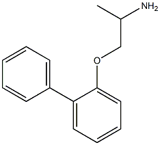 1-(1,1'-biphenyl-2-yloxy)propan-2-amine Struktur