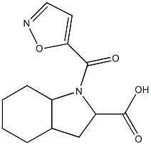 1-(1,2-oxazol-5-ylcarbonyl)-octahydro-1H-indole-2-carboxylic acid Struktur