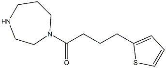 1-(1,4-diazepan-1-yl)-4-(thiophen-2-yl)butan-1-one,,结构式
